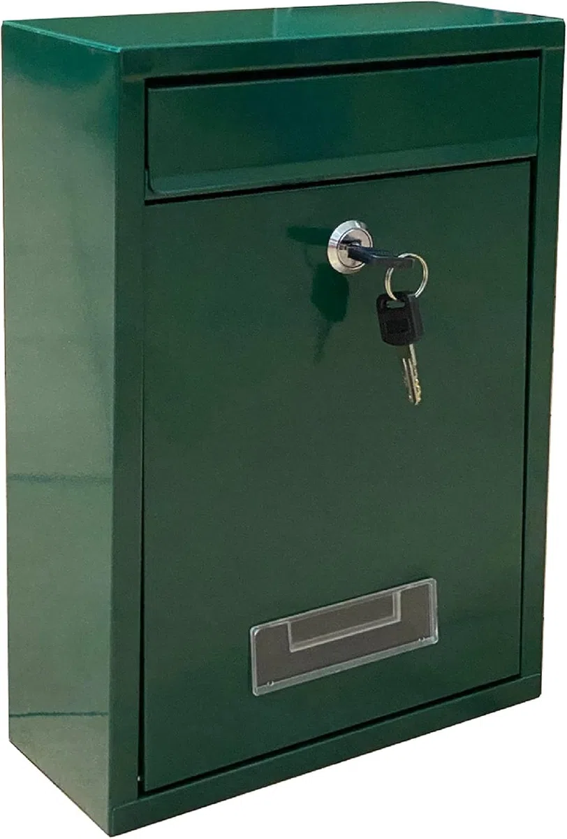 Kippen 10006AG - Boîte aux Lettres modèle Mail de Couleur Verte. Dimensions : 320 x 215 x 90 mm.