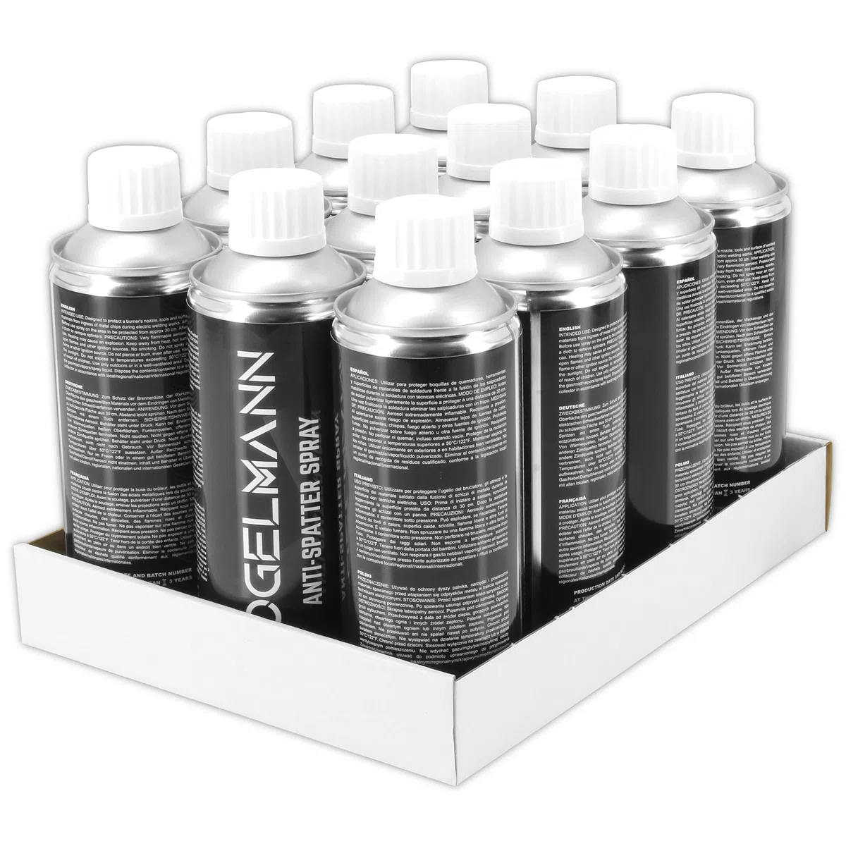 Vogelmann Lot de 12 vaporisateurs anti-adhésifs pour soudure Mig-Mag