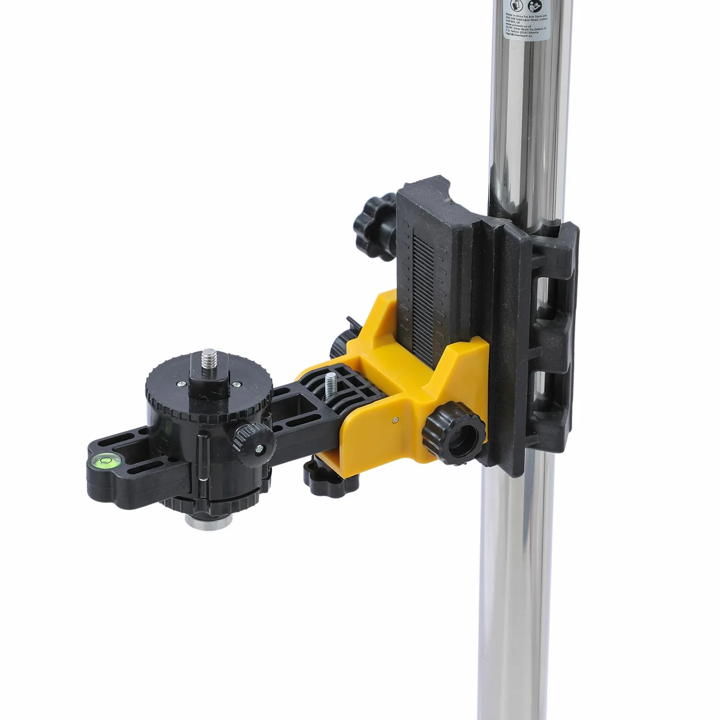 TOPWAY Niveau Laser avec Perche Télescopique 3.7M, Inox, Base Rapide, Réglable avec Sac 311579