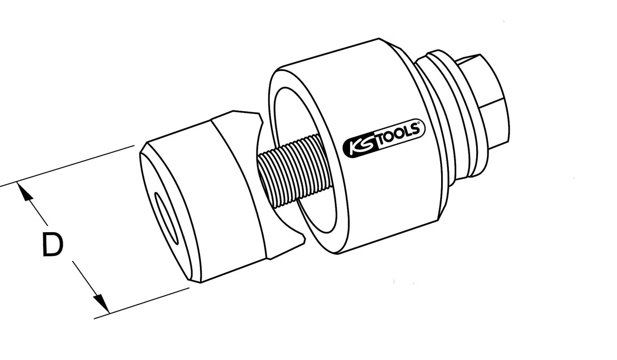 KS Tools 129.0022 Emporte-pièce Diamètre 22,5 mm