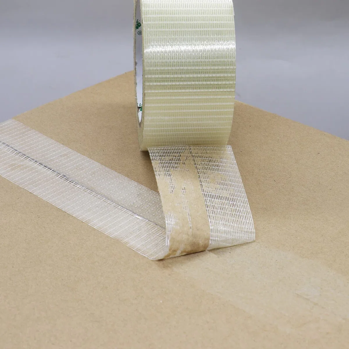 BOMEI PACK 4 Pack Bi Directional Filament Ruban Adhésif, Ruban d'emballage renforcé de fibres filament Renfort et cerclage ruban adhésif robuste adhésif, 50m x 50mm