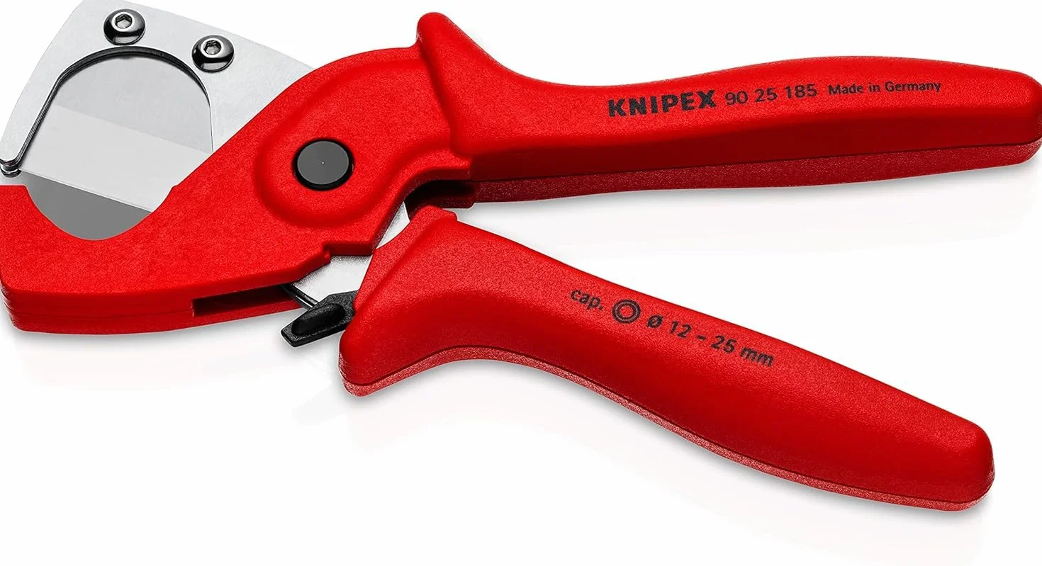 Knipex Coupe-tubes pour les tubes multicouche et en plastique en plastique renforcé de fibres de verre 185 mm, 90 25 185