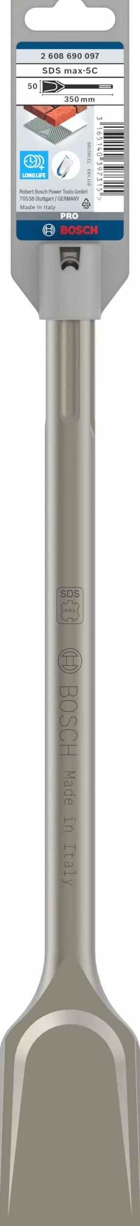 Bosch Accessories 2608690097 Burin plat SDS-max 350 x 50 mm Gris