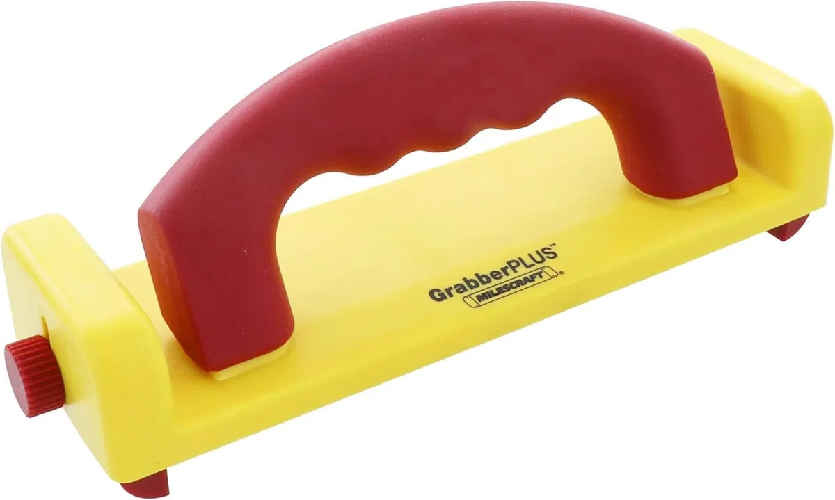 Milescraft GrabberPLUS 3405 Bloc poussoir pour scies à table, tables à défonceuse, scies à ruban et joints, outil de sécurité pour le travail du bois