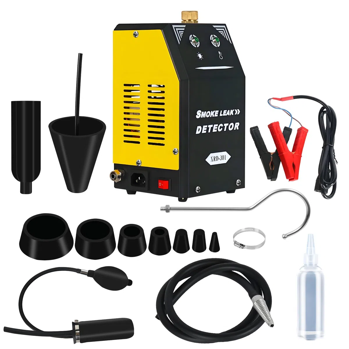 Machine à fumée automobile avec pompe à air intégrée, machine à fumée 12 V CC, détecteur de fuite de fumée pour voitures, motos, camions, bateaux, quads