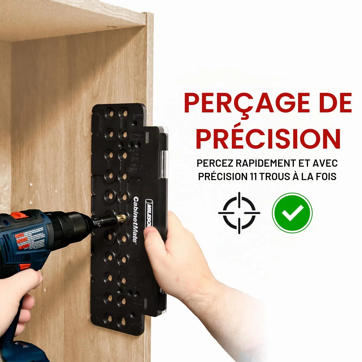 Milescraft CabinetMate 1316 Gabarit de perçage pour étagère