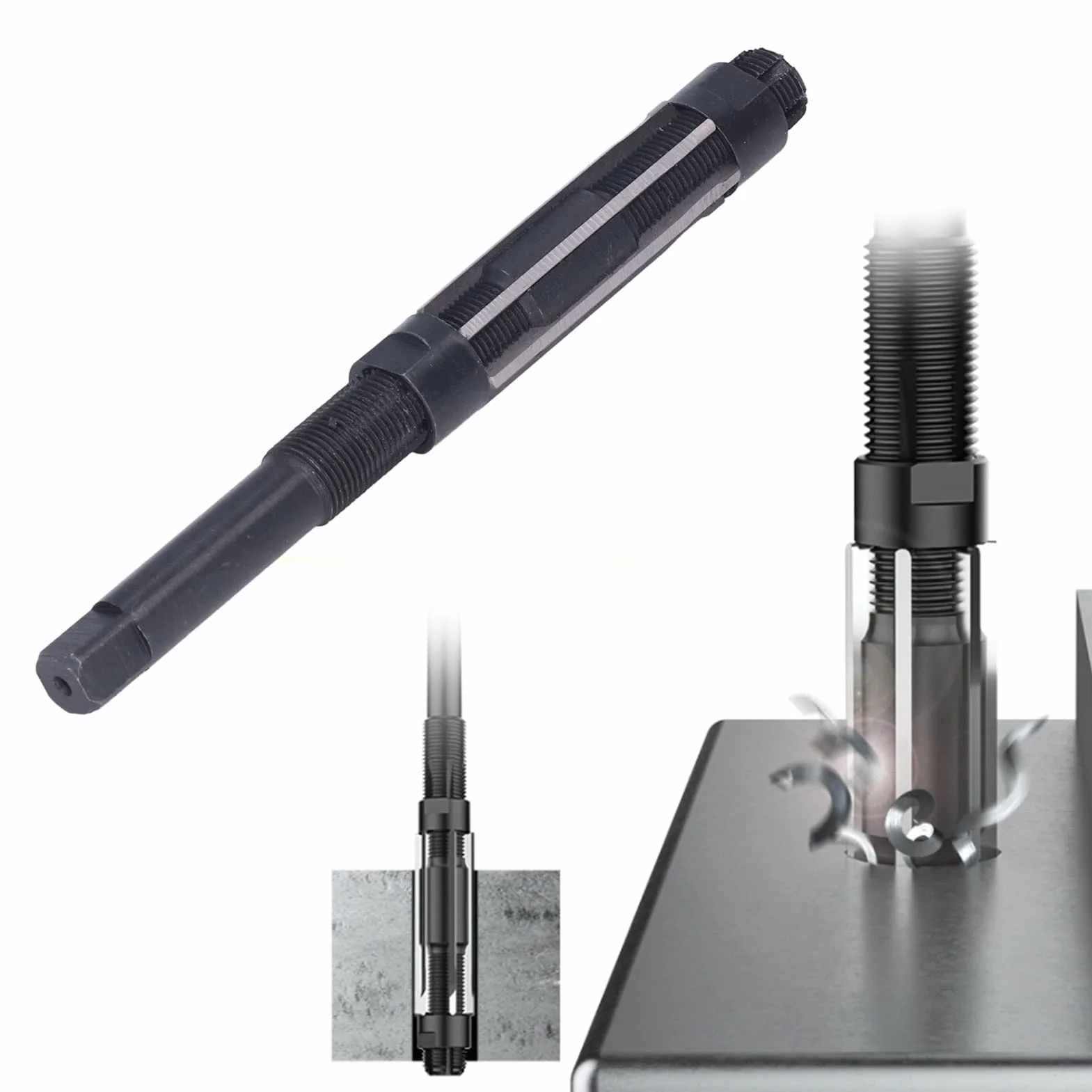 Alésoir Réglable 9SiCr Outil de Fraise à Main pour Alliage D'aluminium Tige Universelle 23-26mm Alésoir à Main Alésoir Réglable pour Acier Die Acier Fonte Cuivre