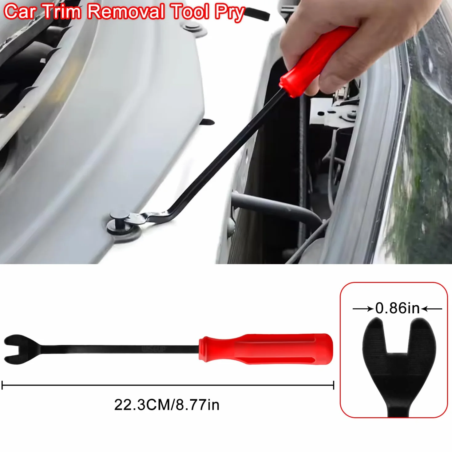 WISEUP Pince pour Tuyau de Carburant 8 en 1 - Déconnexion Électrique, Retrait de Tuyau, Goupille Poussoir, Étrier de Filtre à Carburant de 22,9 cm pour Entretien Automobile