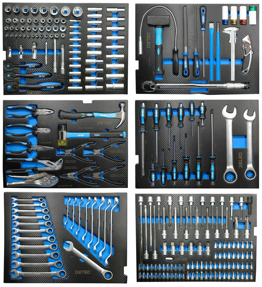 3066 Servante d'Atelier avec Outils complete I chariot d'atelier bleu