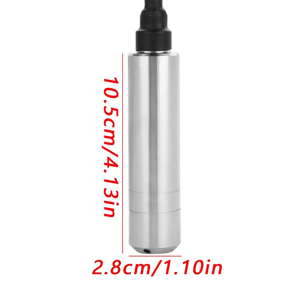 DC 24V 4-20mA Transmetteur de Capteur d'eau Liquide de Niveau de Jet pour Détecter la Profondeur de Gamme de 0-5m
