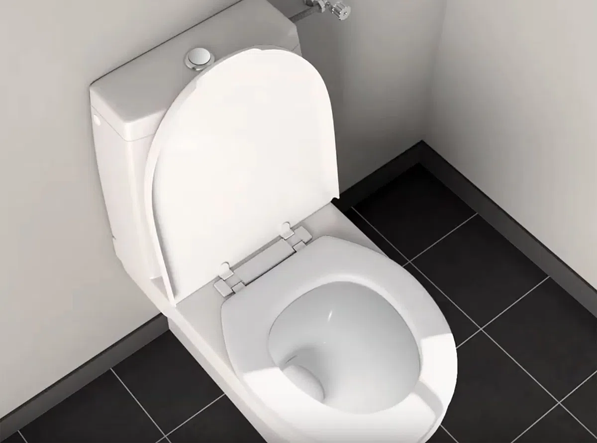 Wirquin 10723887 Chasse d'eau wc complète mécanisme wc simple chasse Aquacontrol & robinet flotteur à alimentation latérale Jollyfill, gris