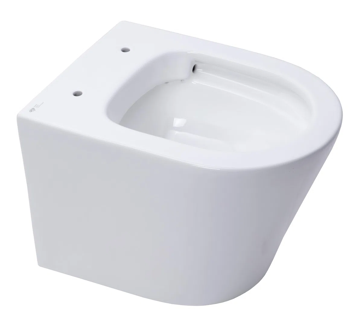 Swiss Aqua Technologies | WC Suspendu Infinitio Sans Bride | Fixations Invisibles et Abattant Frein de Chute Infinitiorimless | Céramique Blanche