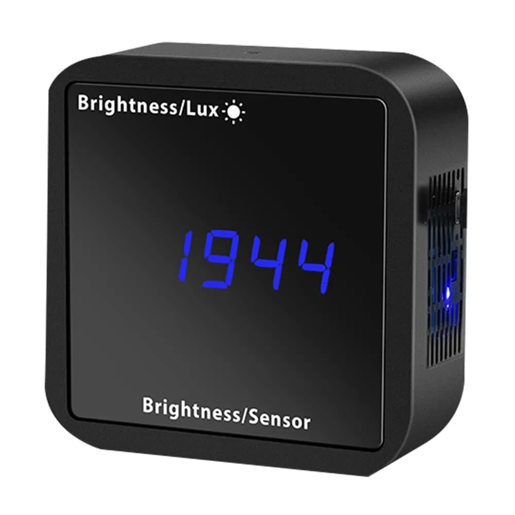 Tuya ZigBee Capteur de lumière Détecteur de luminosité avec affichage de détection de température et d'humidité Connexion de sécurité domestique intelligente