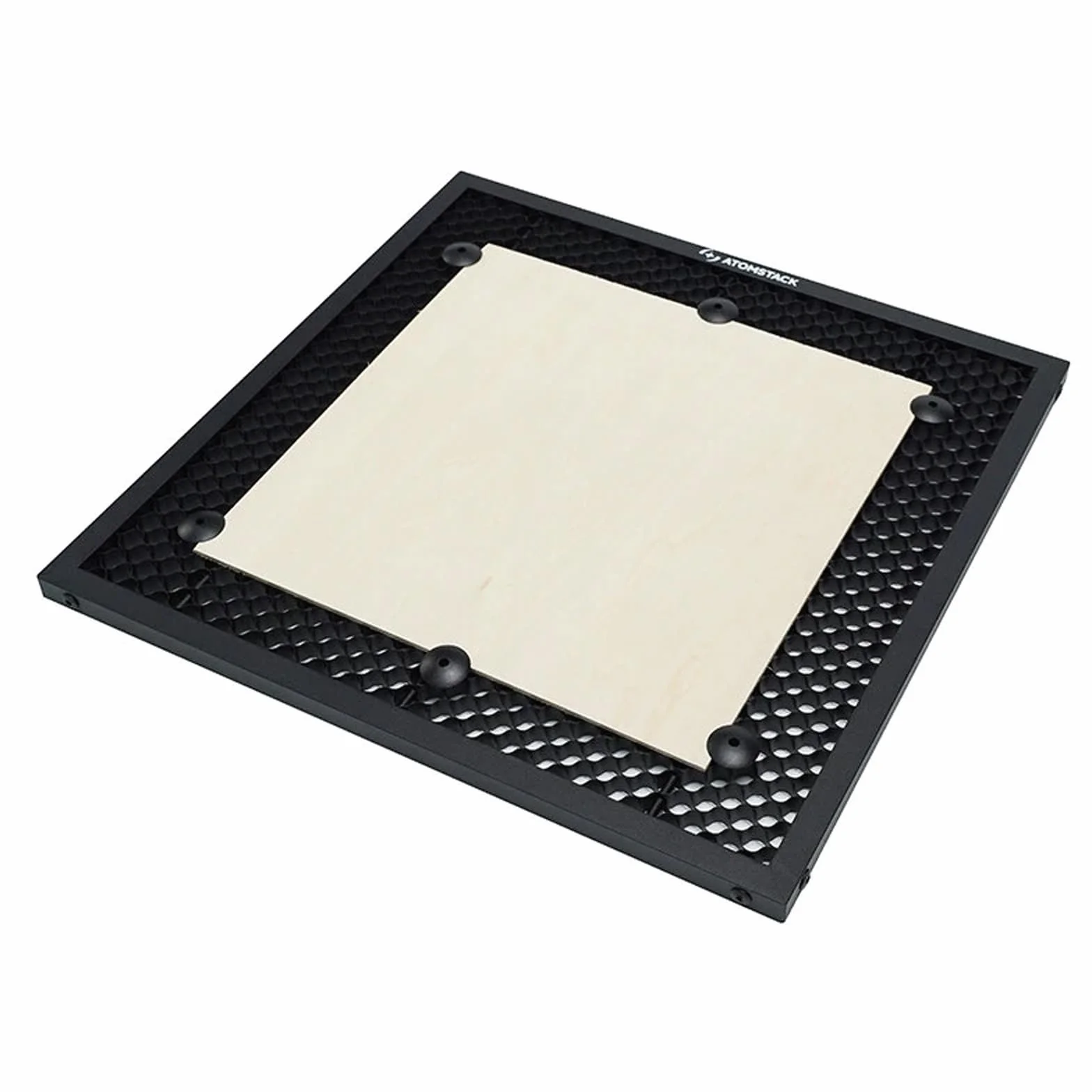 ATOMSTACK F2N Plaques laser en nid d'abeille, 300 x 300 mm, en métal, table en nid d'abeille, protection de table universelle pour machine à graver laser Swift CO2, diodes de CO2, dissipation de la