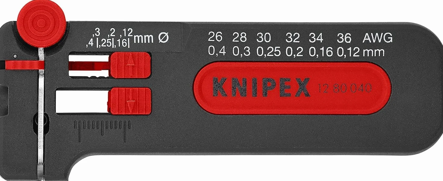 Knipex Mini outil à dénuder en blister 100 mm, 12 80 040 SB
