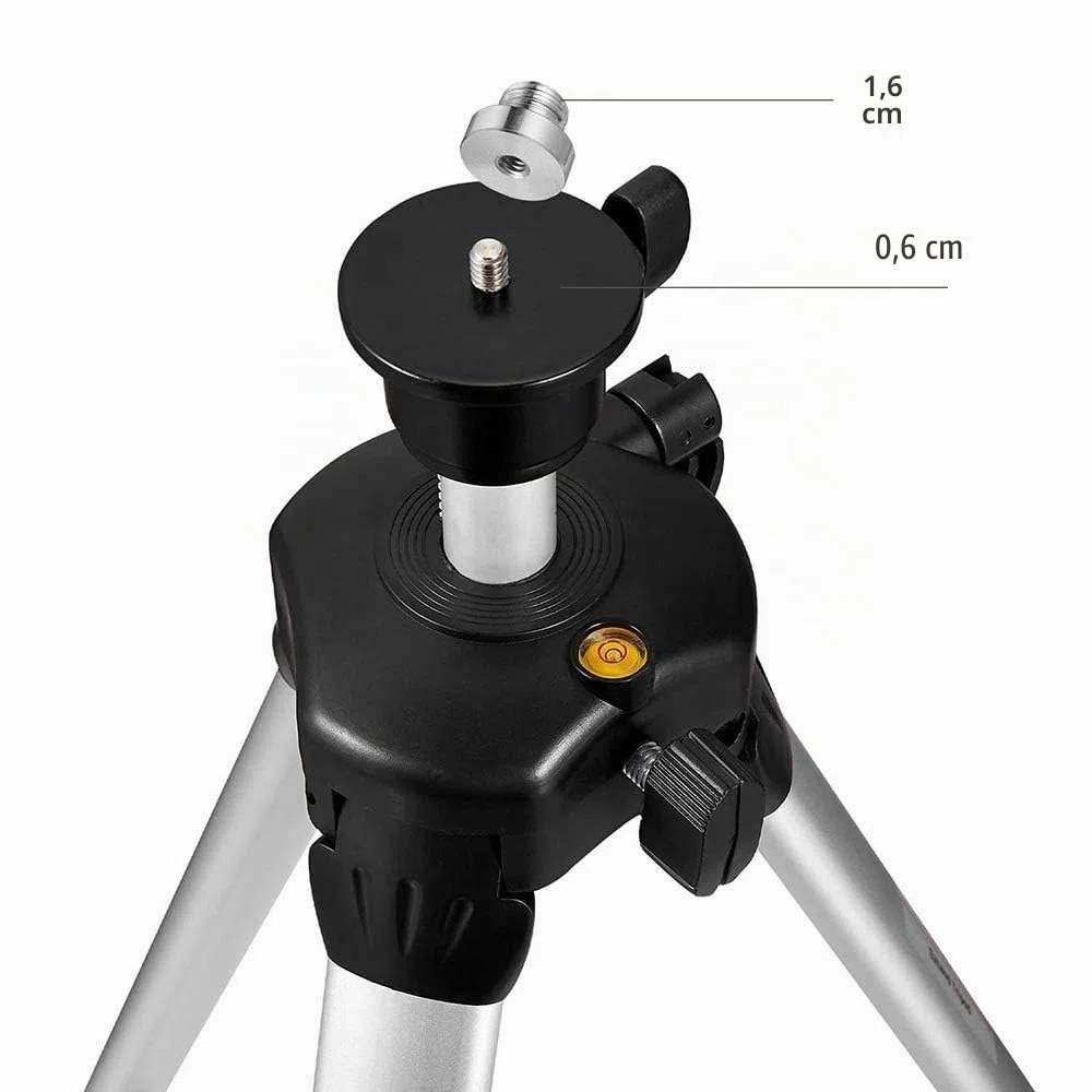 Trepied pour Niveau Laser Firecore Trepied Laser 1,5m, ÉLescopique Tripole avec Niveau à Bulle et Adaptateur de TréPied SuppléMentaire 5/8"-11 -FT1500D