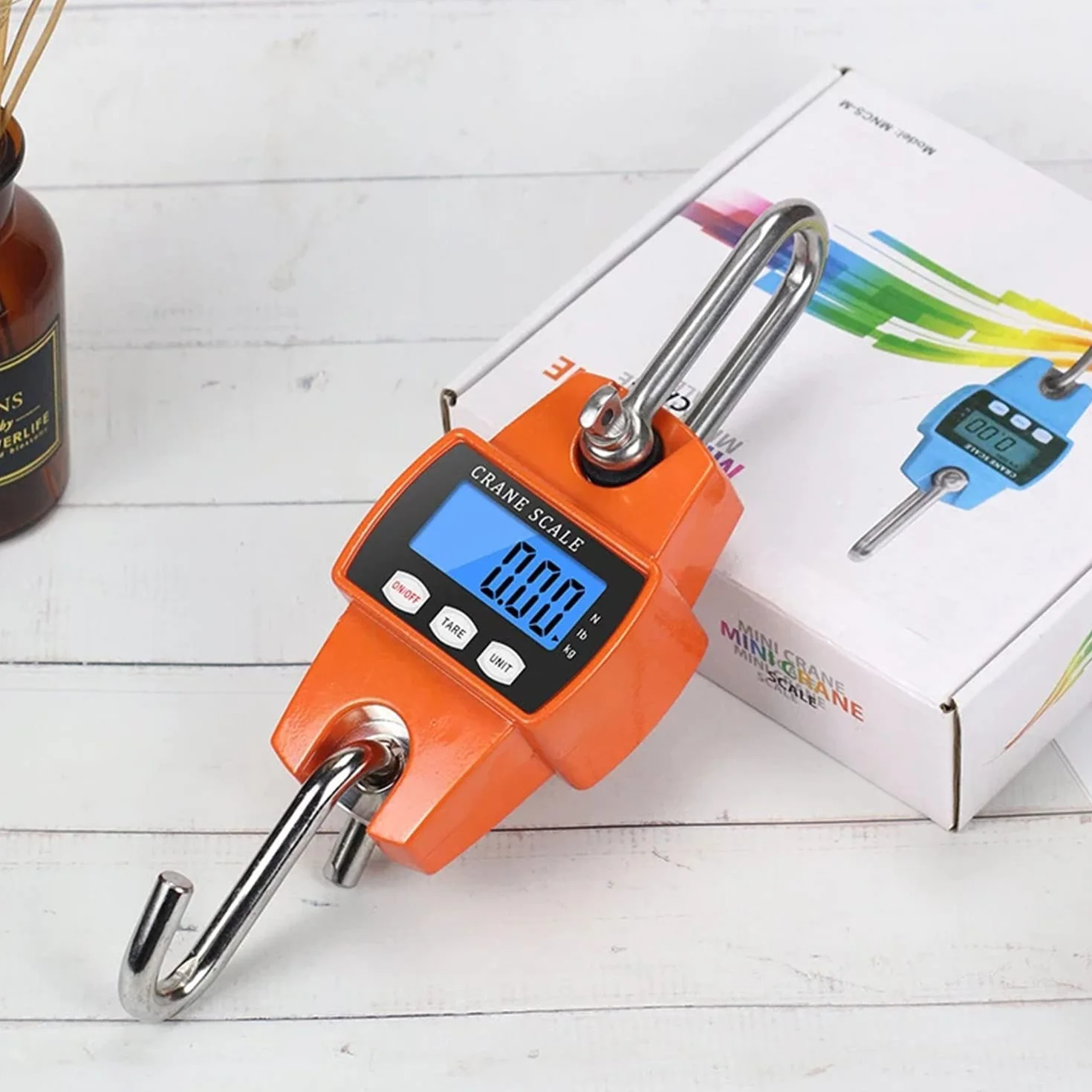 Balance de Grue Numérique Électronique Suspendue 300 kg/660 lb - Industrielle Avec Capteur Précis, Mini LCD Portable Avec Crochet pour Usine, Ferme, Chasse
