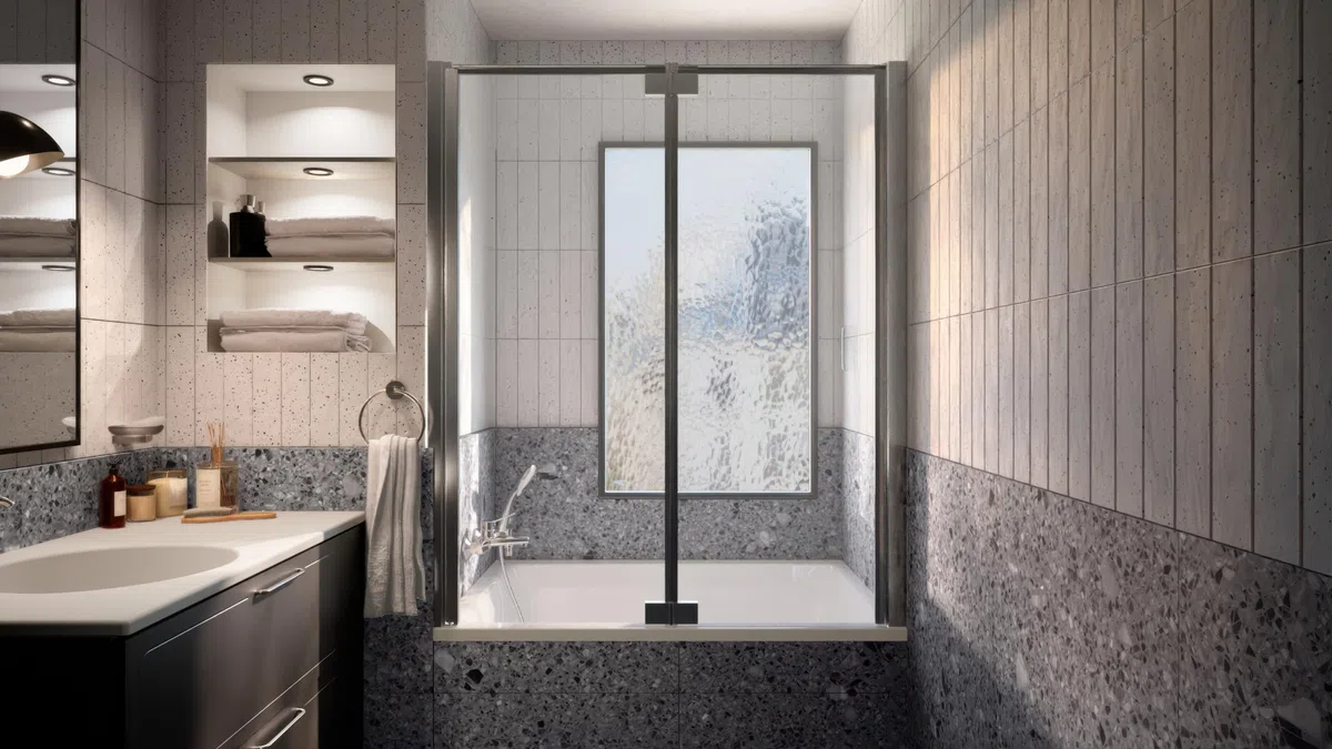 Jacob Delafon - Baignoire Bain-Douche CAPSULE, Vidage et Pieds - 120 x 80 cm - Gain de Place - Matériaux recyclés - Réparable - Surface Antibactérienne - Fabrication Française - Blanc - E6D223-00