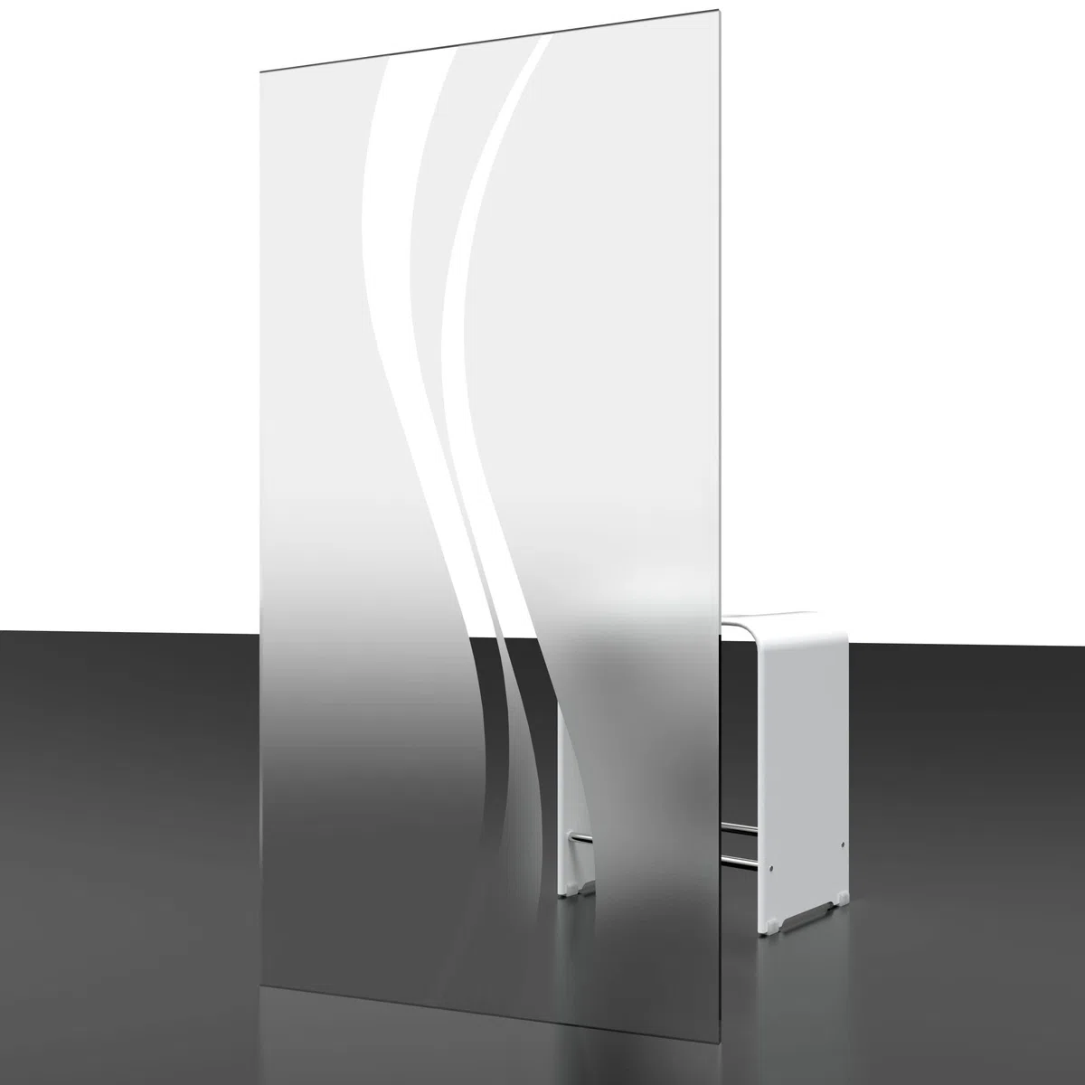 Schulte porte douche pivotante niche 90x192 argenté autolevant réversible | verre trempé anti-calcaire réglage 87.8-90.4 largeur d'accès 79.5 cm