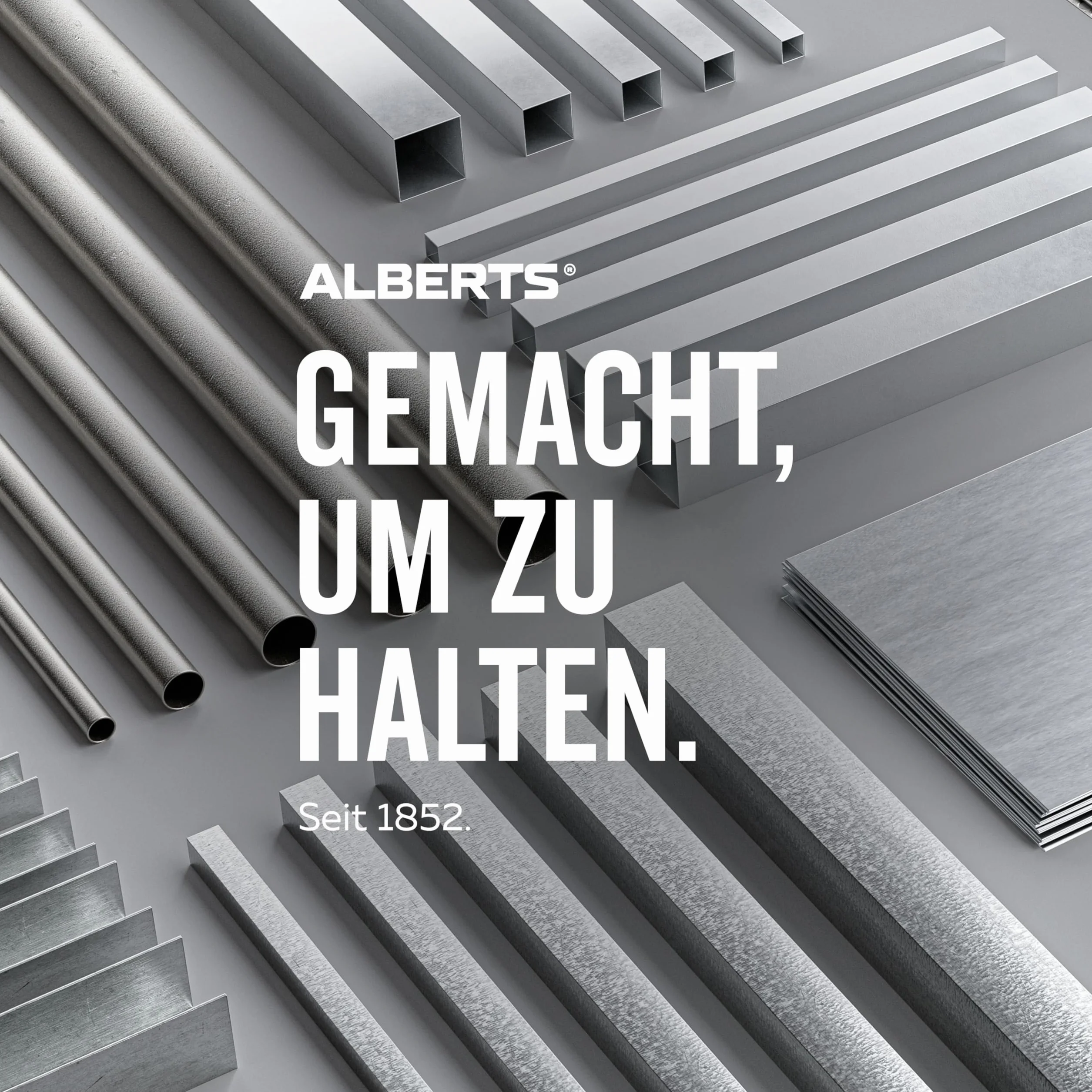 Alberts 476557 Profilé d'arrêt | aluminium, anodisé, couleur argent | 1000 x 25 x 13 mm