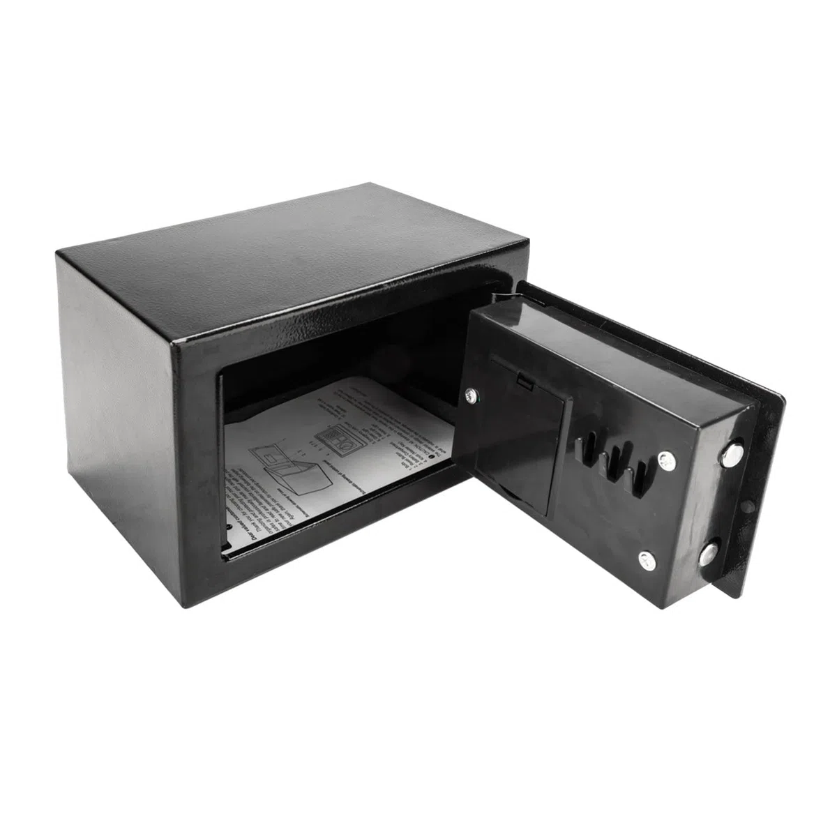 Alightup Coffre Fort Coffre-Fort électronique de Luxe à Verrouillage | numérique Home Office Hotel Business Jewelry Gun Cash Use Storage Money Gris avec Code/2 Clés - 4,8L (23 x 17 x 17 cm)