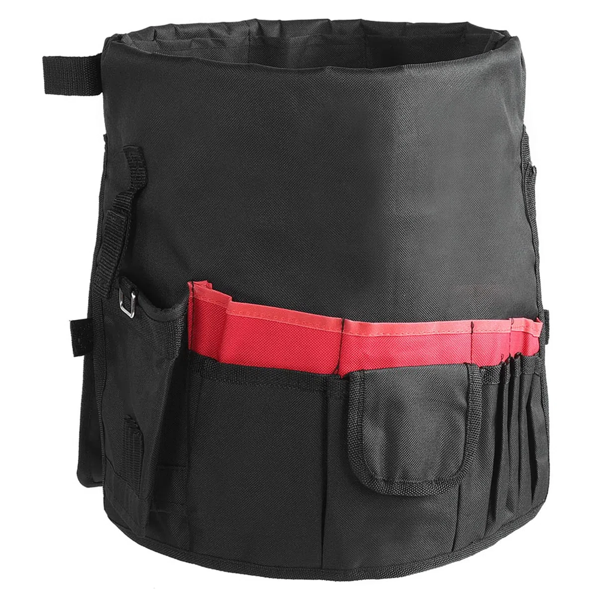 VIFER Sac à Outils pour Seau, Sac à Outils Multifonctionnel en Tissu Oxford avec 42 Poches pour Outils de Jardinage, Noir