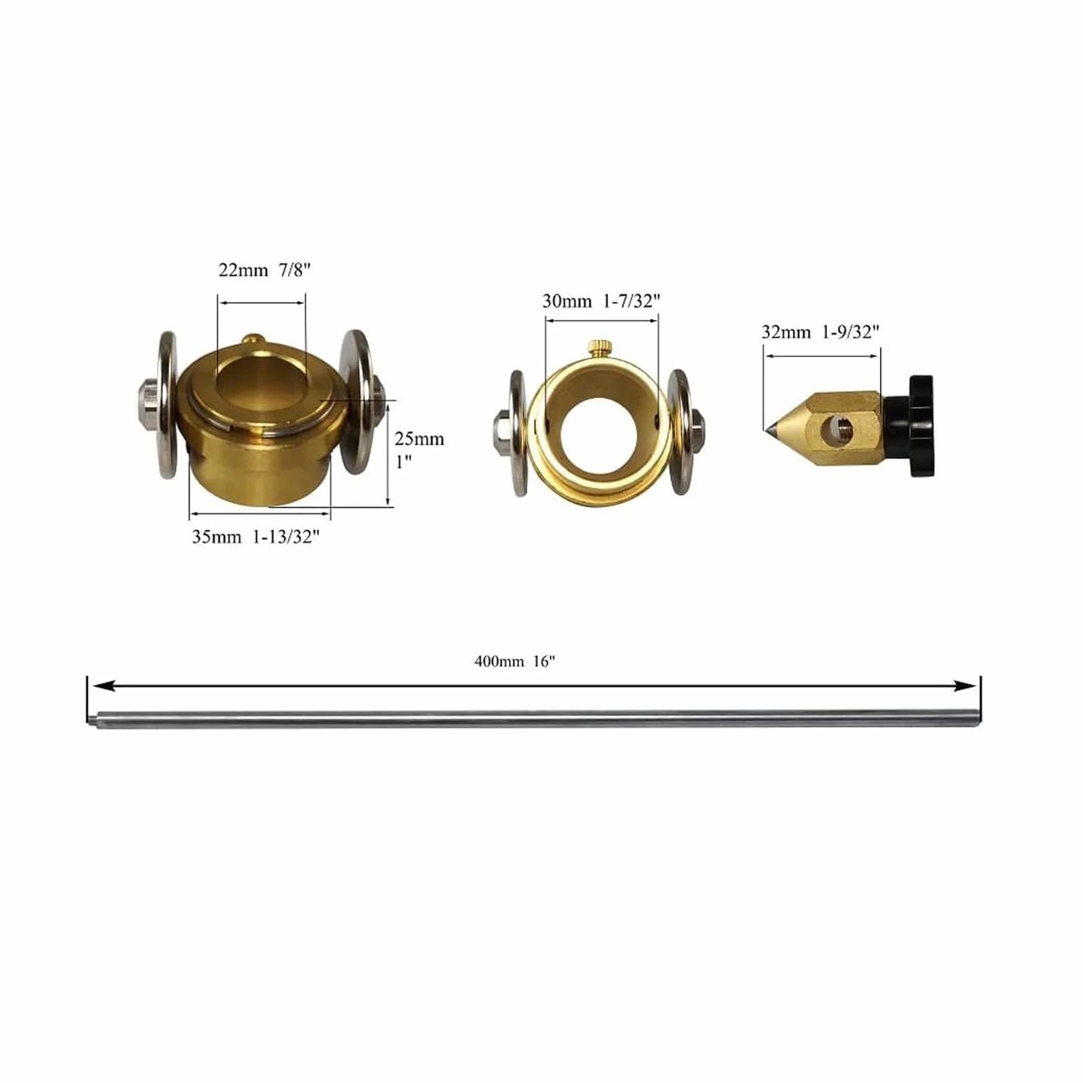 RIVERWELD Guide circulaire à rouleau Circinus pour torche de découpe plasma SG-55/AG-60