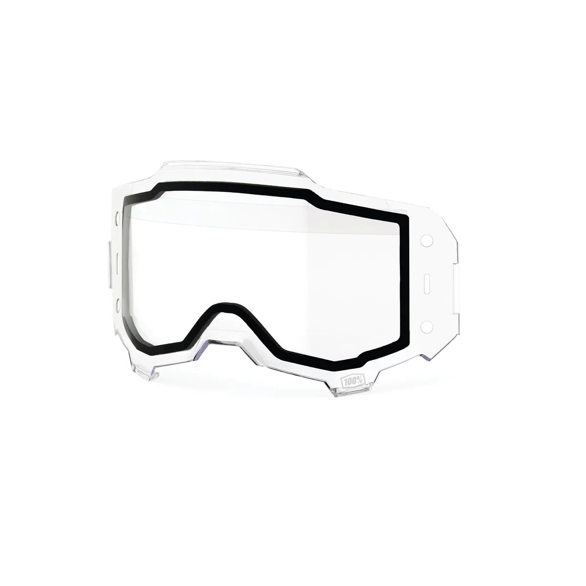 100% MÁSCARAS ARMEGA FORECAST Remplacement Dual Pane Clear Lens