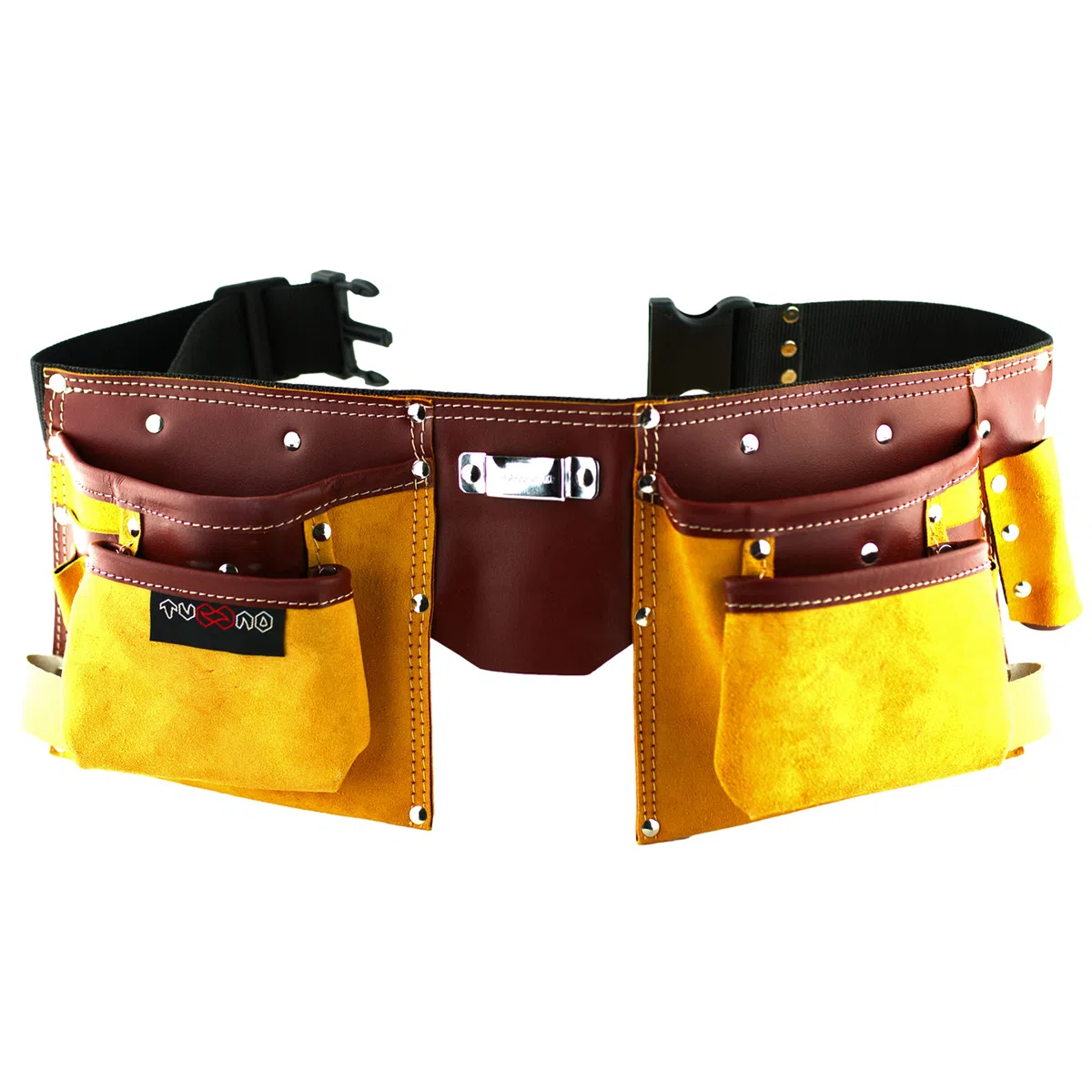Ceinture porte outils en cuir de qualité avec 11 poches, ceinture ajustable en nylon, cadeau pour fête des pères pour bricoleur(se), charpentier, menuisier