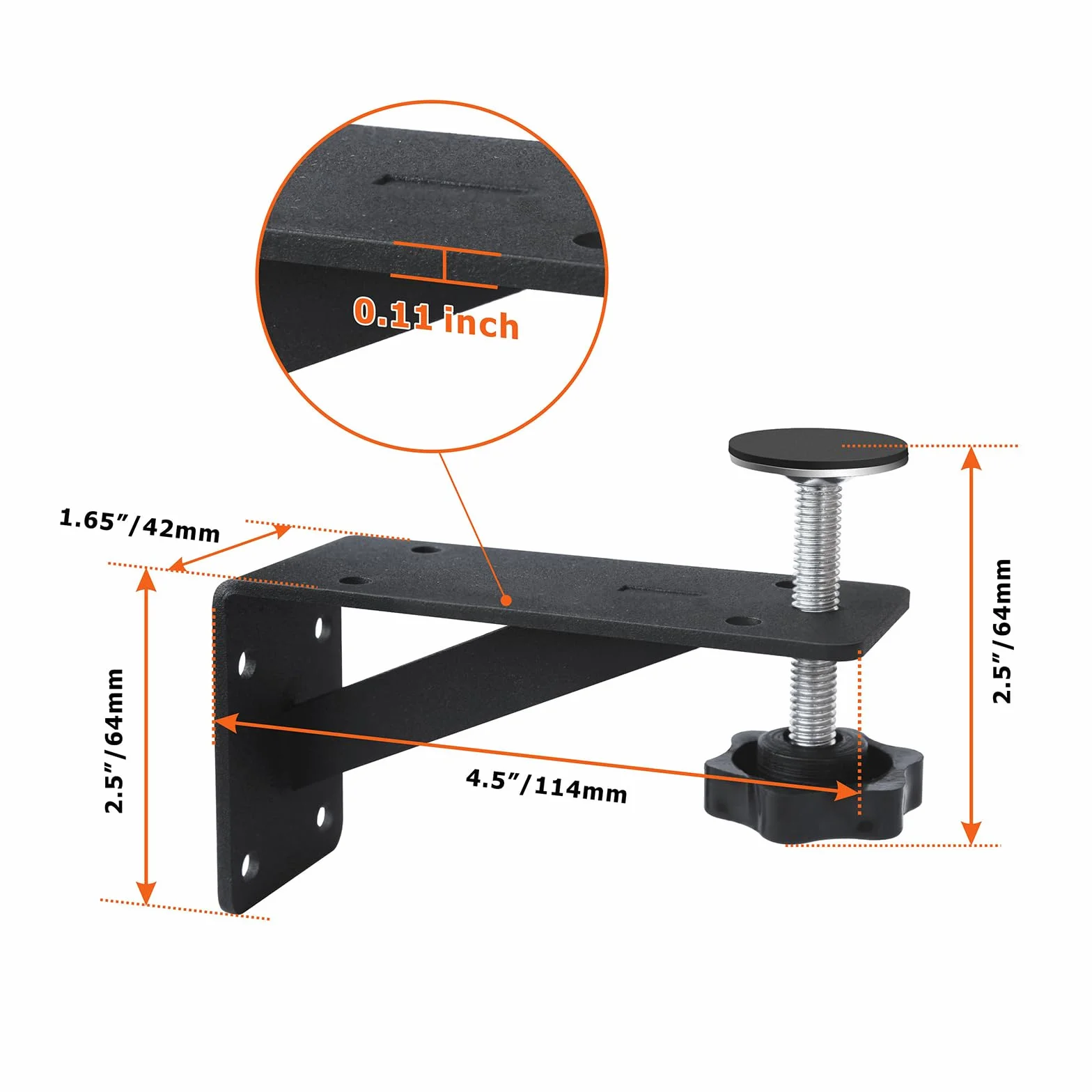 Lot de 4 Support D'Évier Encastré, Réglables Support En Acier Inoxydable, Kit De Support D'Évier Encastré, Système D'Installation Et Réparation Pour Évier De Cuisine