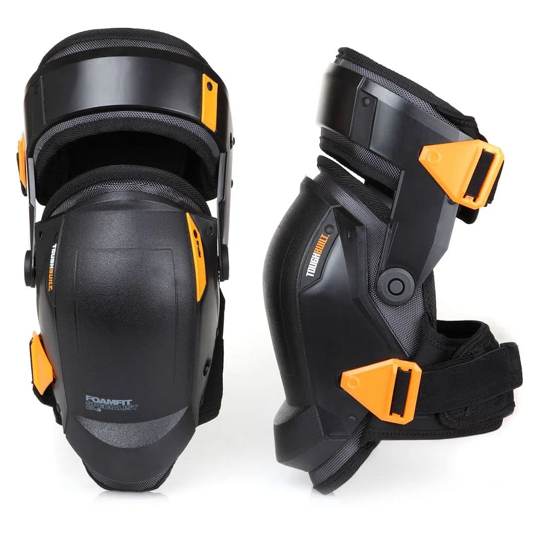 ToughBuilt - Genouillères de stabilisation et soutien de cuisse en mousse - Confortable, ajustable, stabilité ultime - (TB-KP-3-FR)