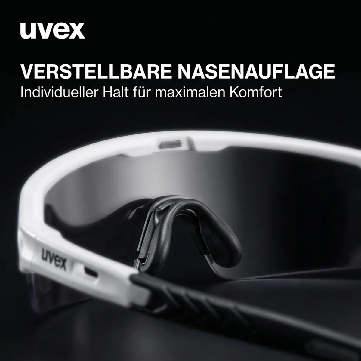 Uvex Ultrashield Lunettes de protection - Anti-rayures et anti-buée - Lunettes de travail sportives et à armatures avec protection UV 100 % - Antidérapantes et confortables