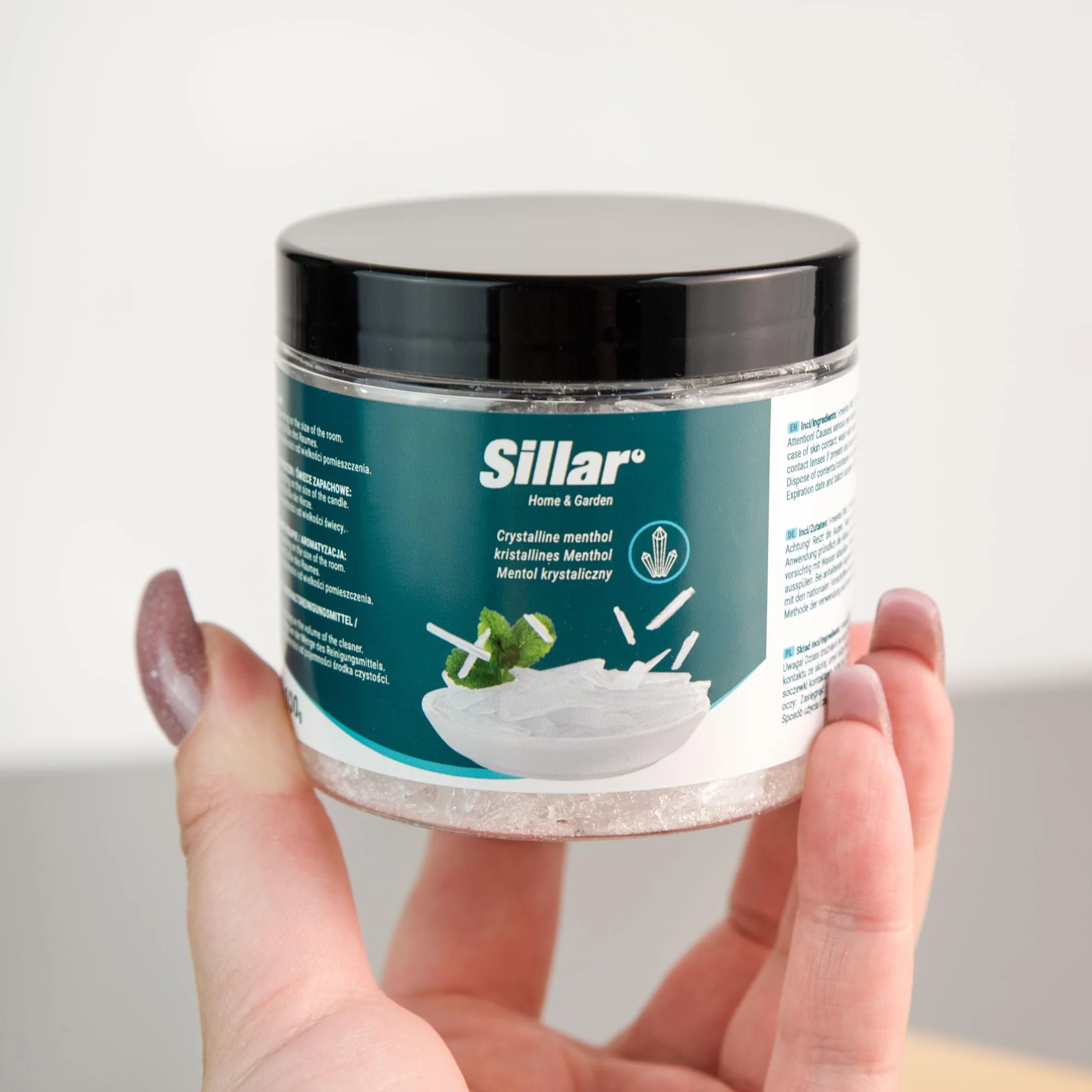 Sillar Accessoire pour Sauna, Cristaux de Menthol 2x100g, Cristaux de Menthol pour le Sauna à Inhaler | Cristaux de Menthol de Menthe Pure | Set Cadeau pour Sauna, Infusion de Menthol