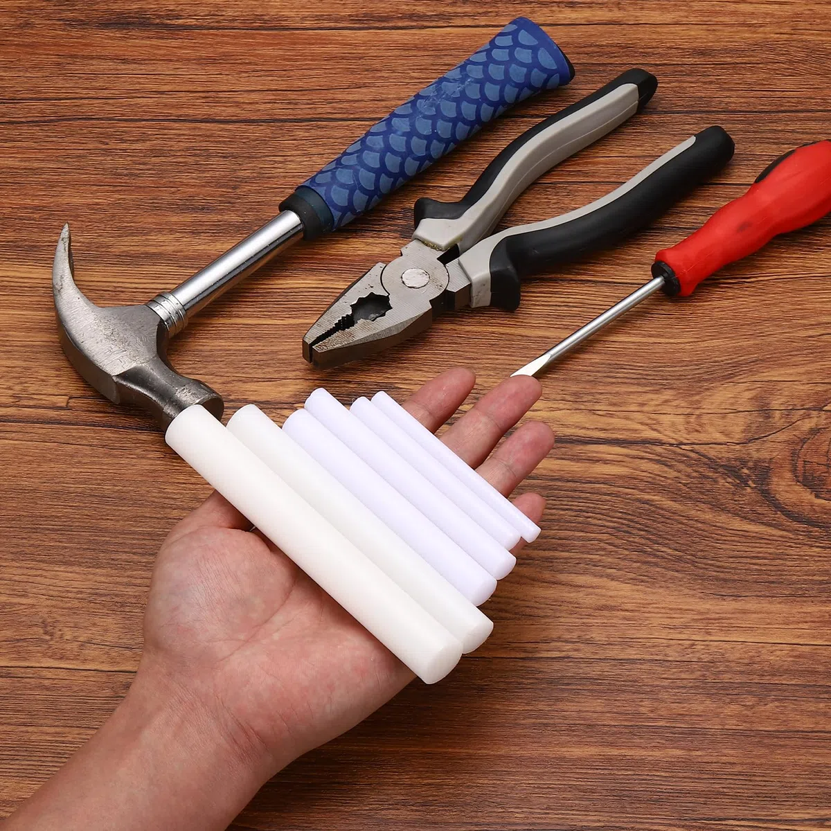sourcing map Tige de poinçonnage en nylon de 38 mm, 0,6 cm, 63,5 mm, 64 mm, 19/32 cm, 115/64 cm, outil de retrait de poinçon pour poinçonnage non marquant et non étincelant