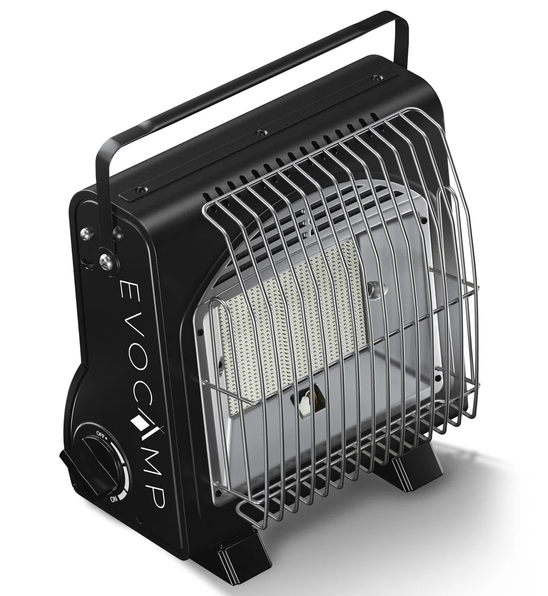 mini Chauffage au gaz portable 1,3 KW pour l'extérieur, mobile chauffage de tente, chauffage de camping sans cartouches de gaz, Noir