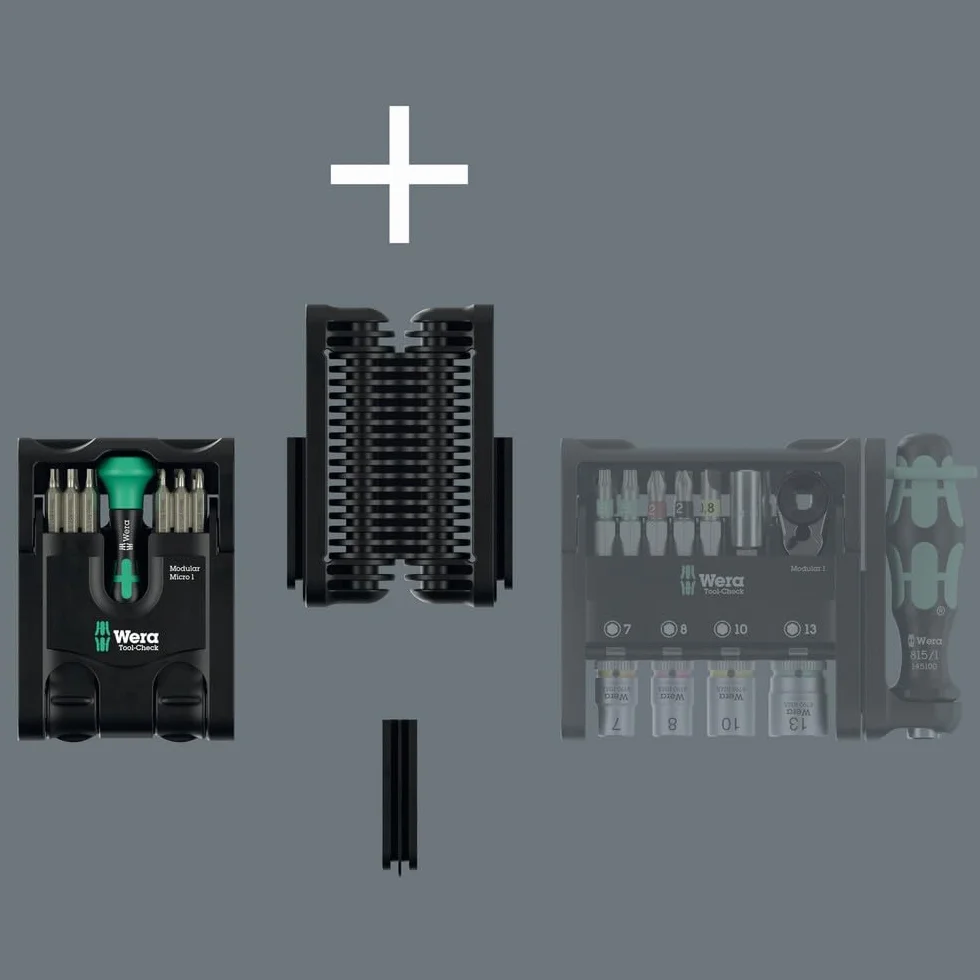 Wera 05049002001 Tool-Check Modular Micro 1, 21 pièces