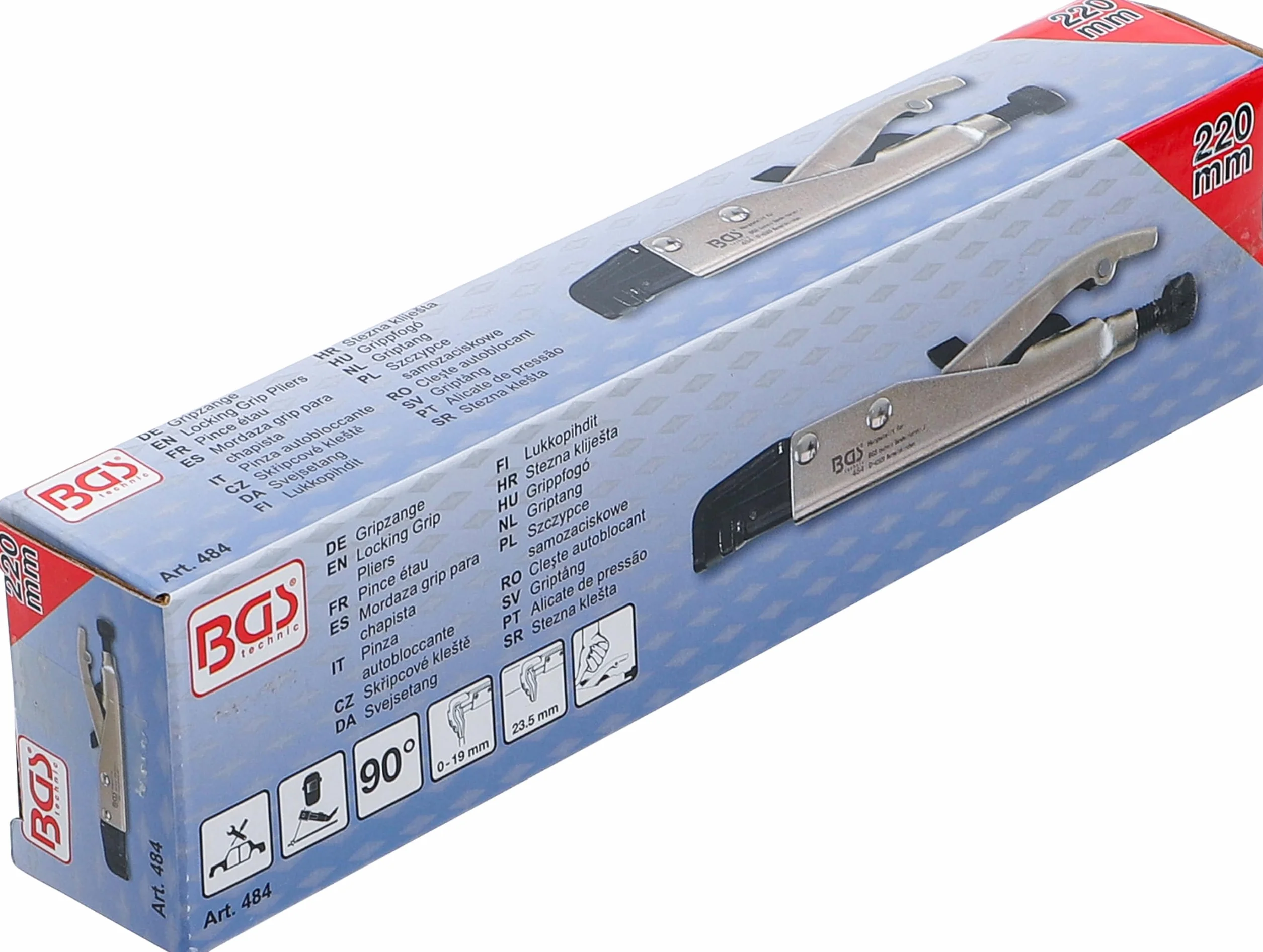 BGS 484 | Pince étau | avec levier | 220 mm