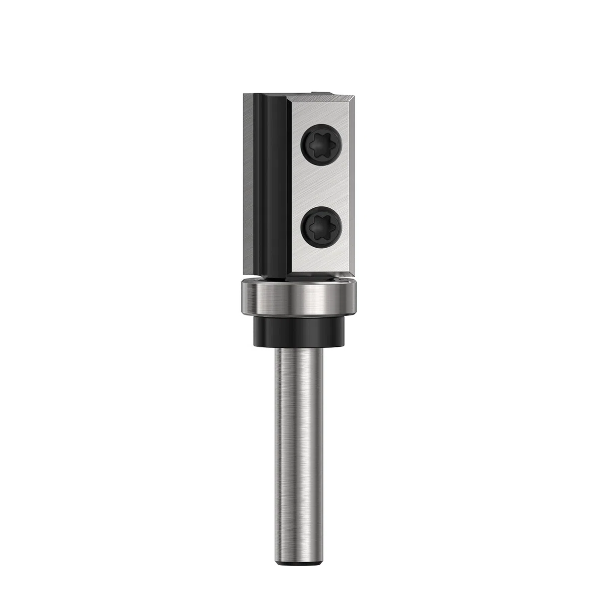 Fraisage à changement latéral Fraise à affleurement HW – Tige de 8 mm, diamètre de coupe de 19 mm, longueur de coupe de 30 mm, roulement à billes en bas, pour l’usinage du bois et le