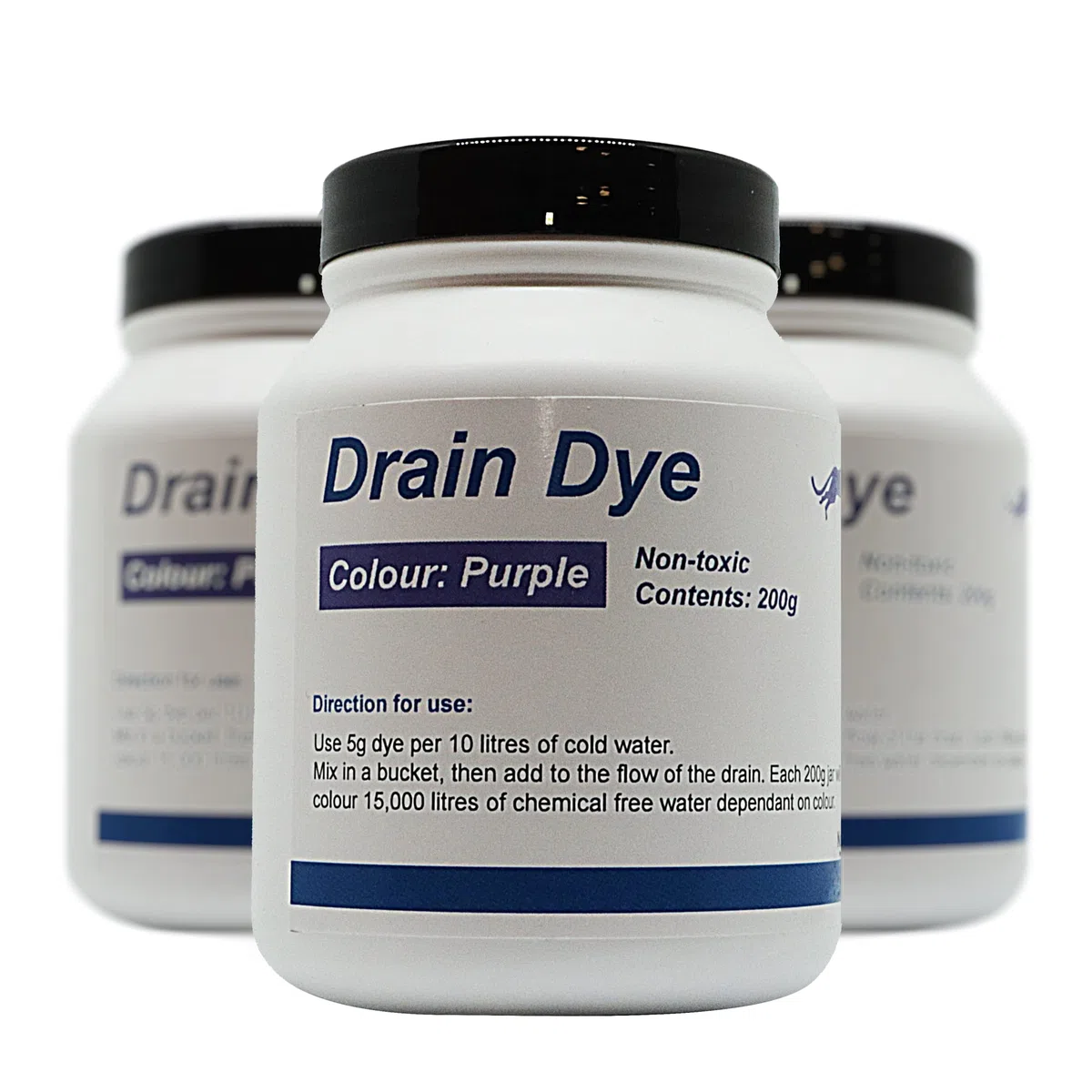 Colorant traceur pour détection de fuite 200 gr - Colorant fuite piscine - détecteur de fuite liquide (Violet)