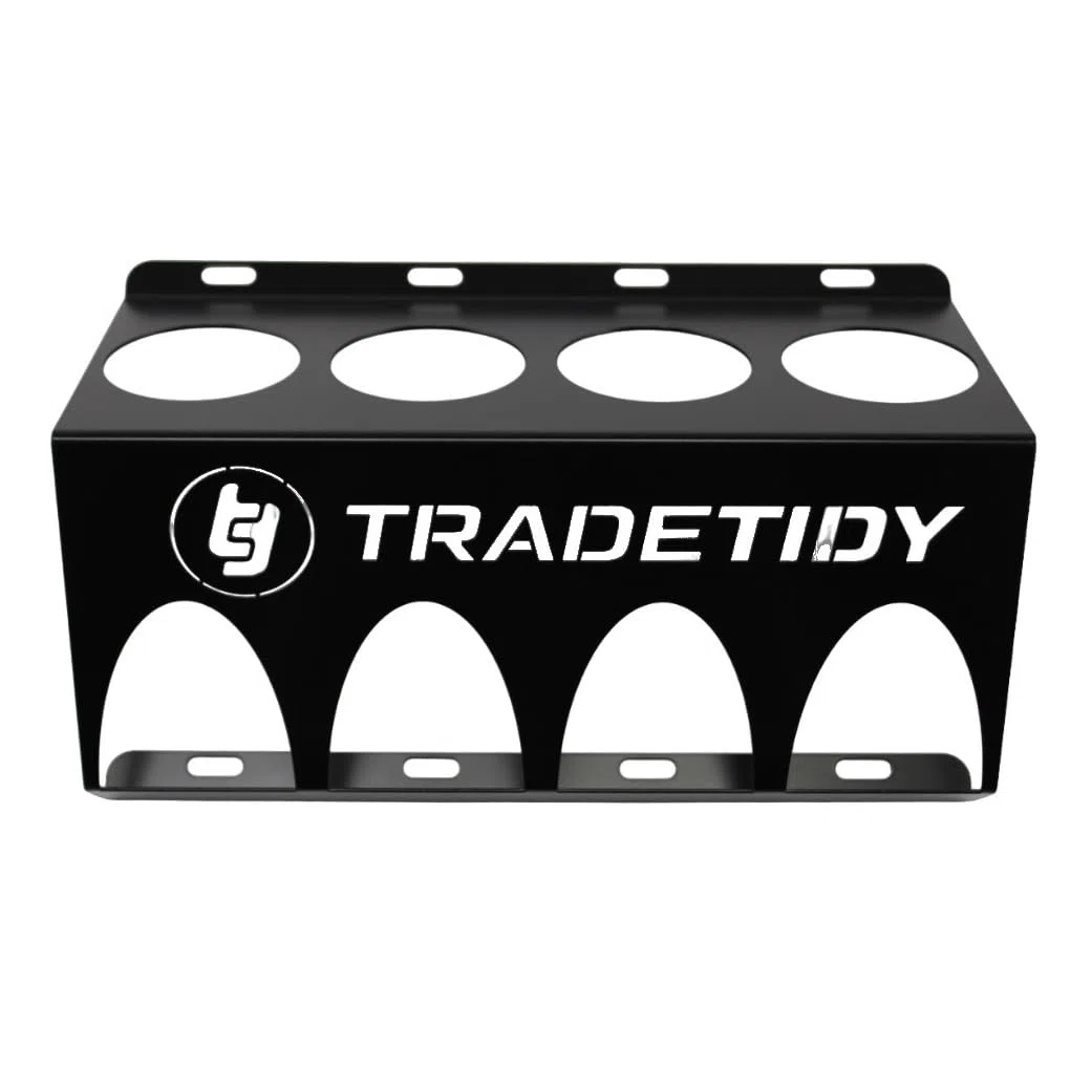 Tradetidy Support de bombe aérosol - Idéal pour camionnettes, garages, ateliers - Fabriqué en acier (noir)