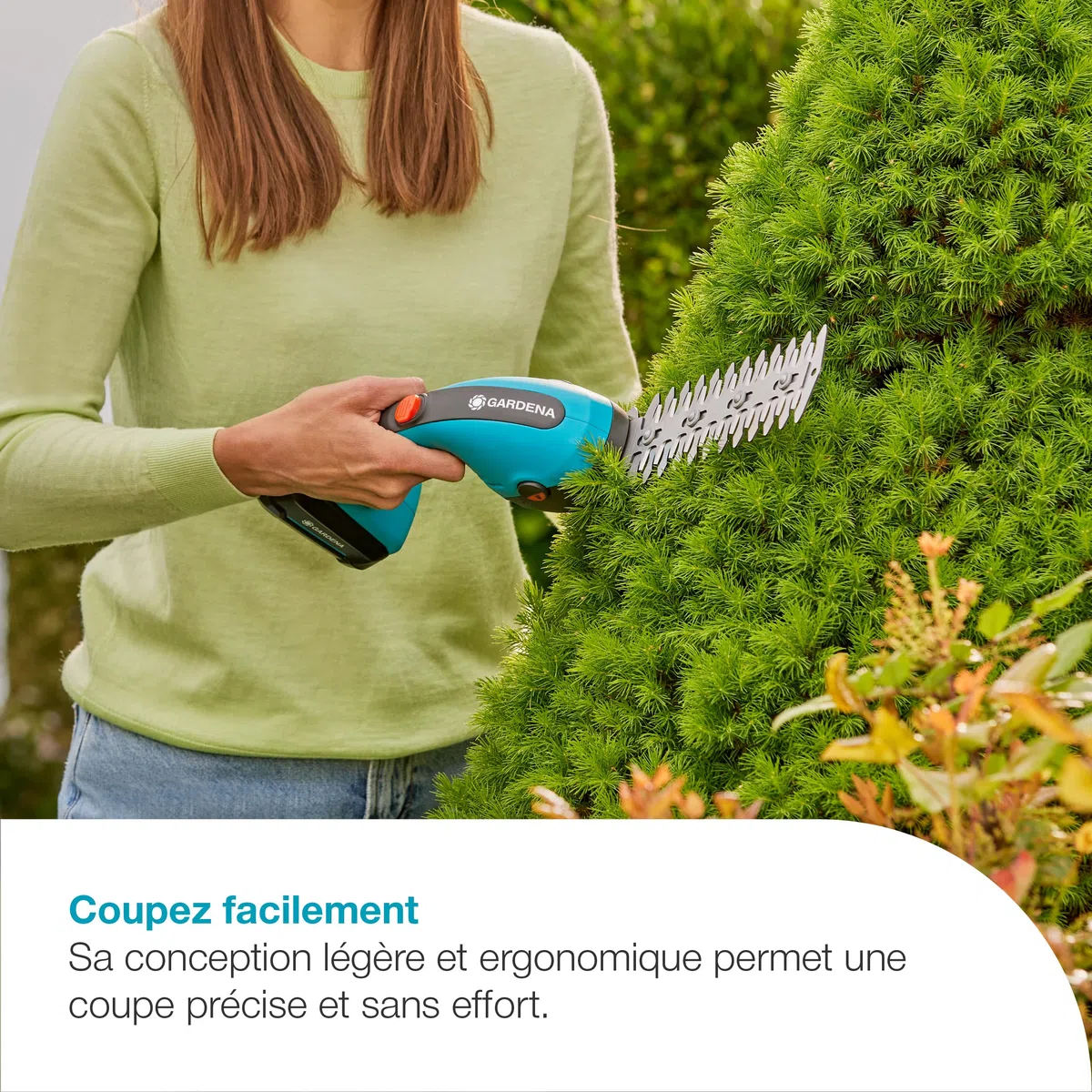 Gardena Kit Cisaille à Gazon + Lame Taille buissons PowerCut 18V / P4A sans Batterie: Lames tranchantes, Lames interchangeables, Légère, Stockage Vertical, sans Fil (14750-55)