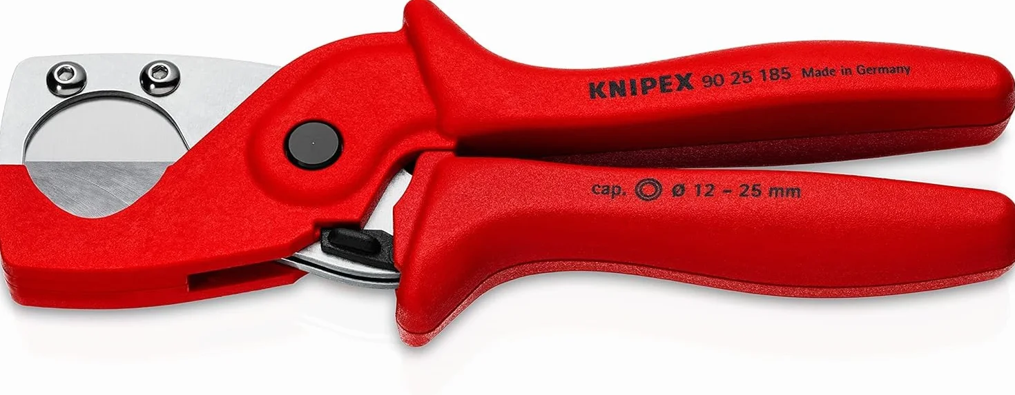 Knipex Coupe-tubes pour les tubes multicouche et en plastique en plastique renforcé de fibres de verre 185 mm, 90 25 185