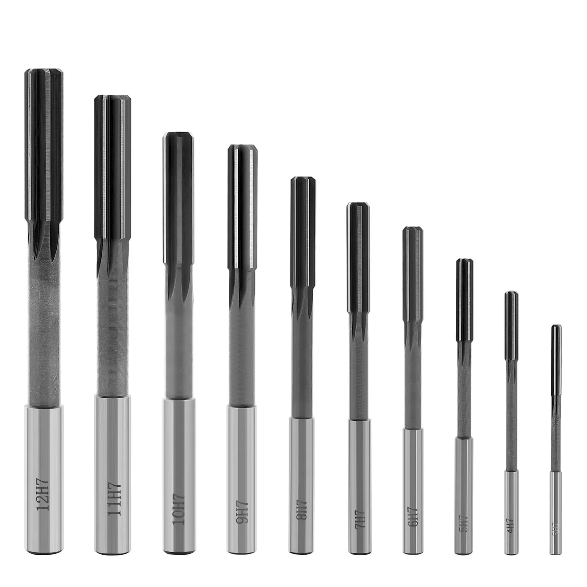 Vogueing Tool Lot de 10 alésoirs à tige droite H7 - 3 à 12 mm
