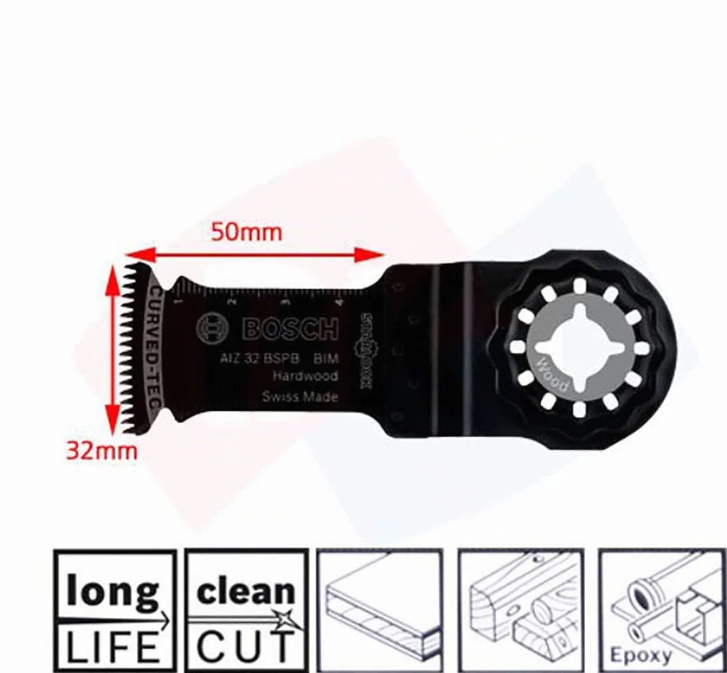 Bosch Coffret de 5 Lames Plongeantes Starlock/pour Outils Multifonctions avec Carbure de Tungstène Starlock (pour Bois et Tétal; Best of Cutting)