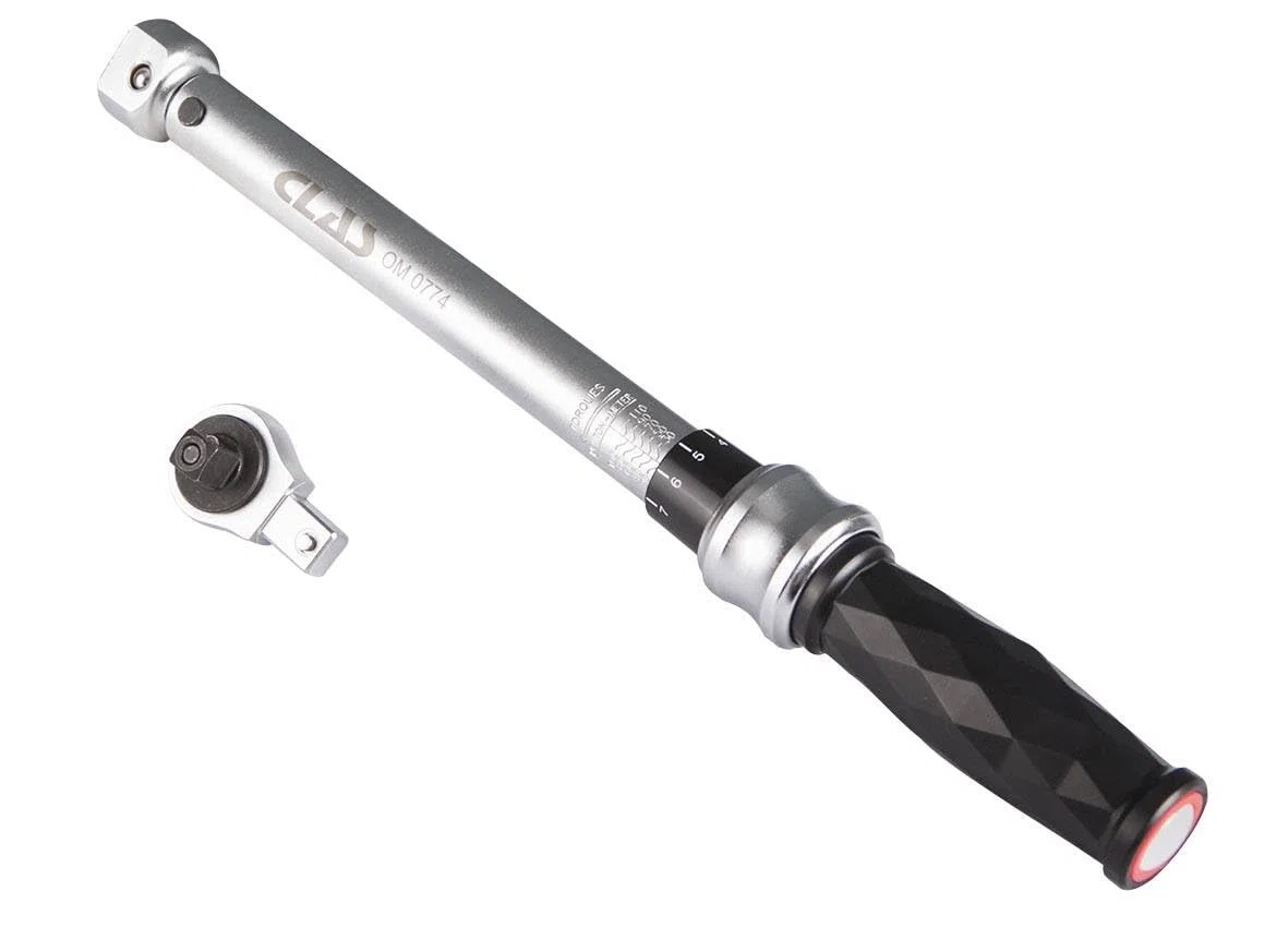 Clé dynamométrique 3/8" 30-110Nm 331mm + fourches interchangeables - Om 0784 - CLAS Equipements