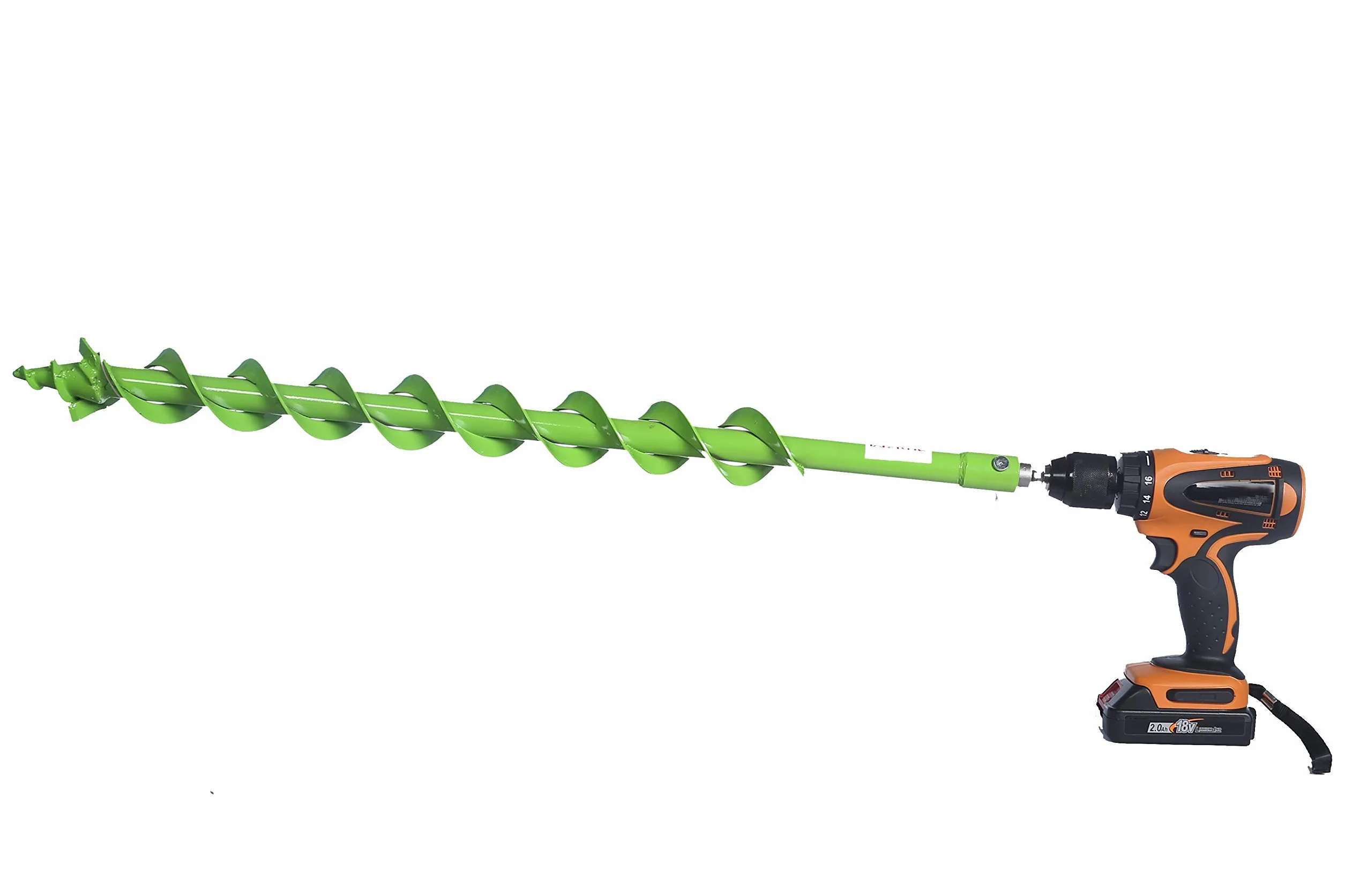 WERHE Foret professionnel pour tarière 40 mm pile bien précise spirale Eco couleur peinture avec adaptateur hexagonal