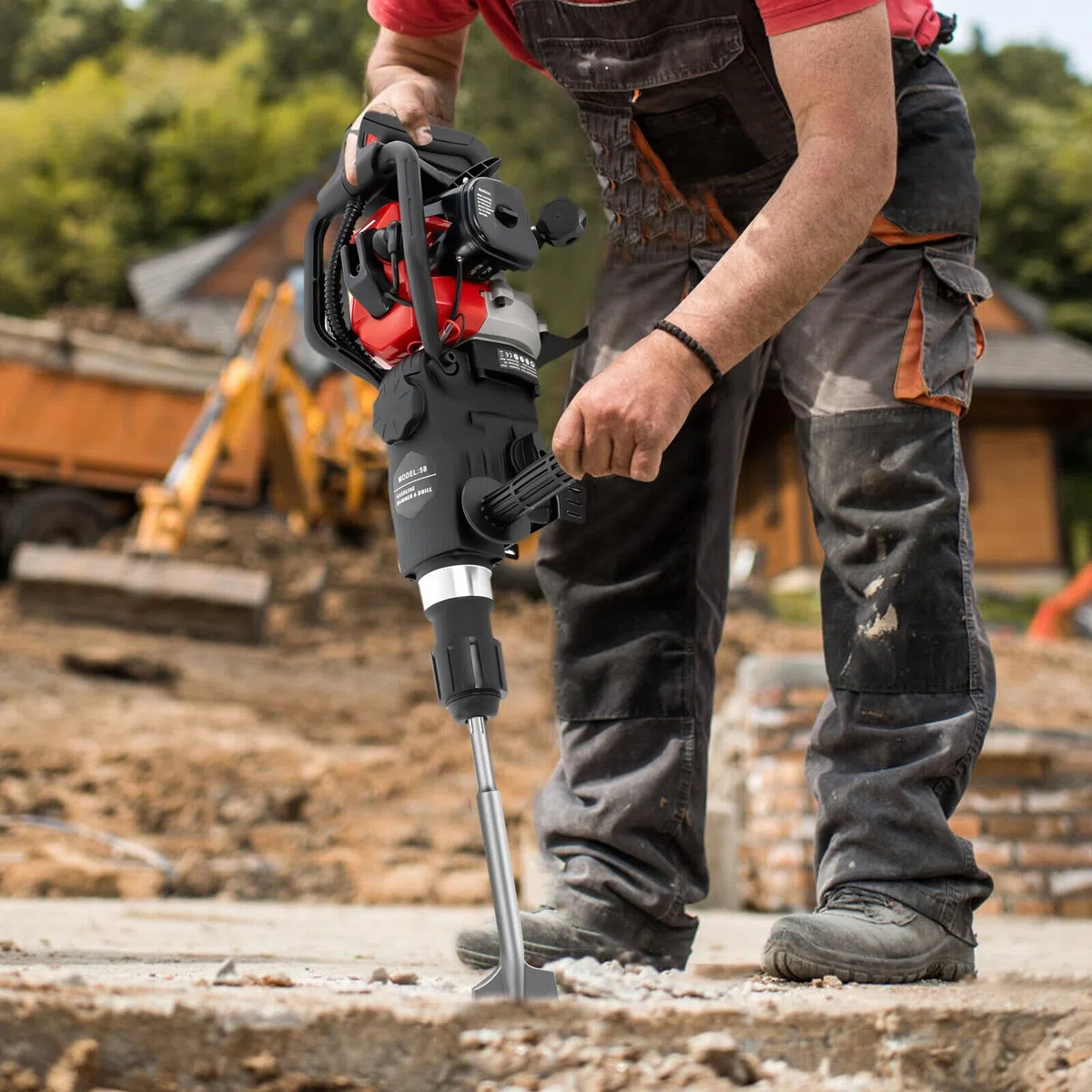 Mèche à pelle SDS MAX, 450 mm x 110 mm, Mèche pour asphalte, Mèche en ardoise pour asphalte, Dégagement pour marteaux démolisseurs, Enlèvement de béton et maçonnerie