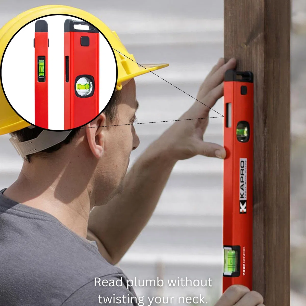 Kapro Genesis Box Niveau avec Plumb Site, 24" Length, Red, 1