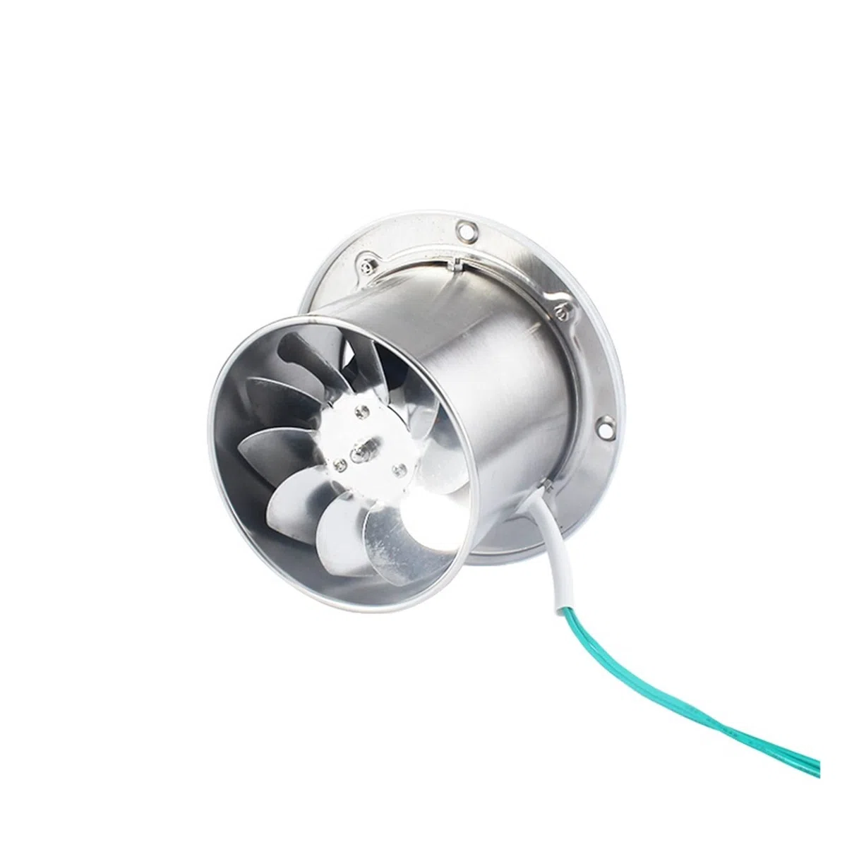 Souffleur de turbine ventilateur d'extraction en acier inoxydable tuyau de 4 pouces ventilateur de refroidissement à haute température(No cover)