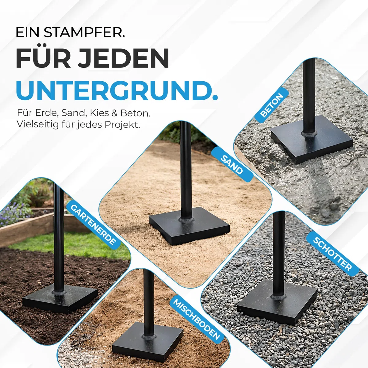 Pilon de béton, modèle 8409 (Noir)
